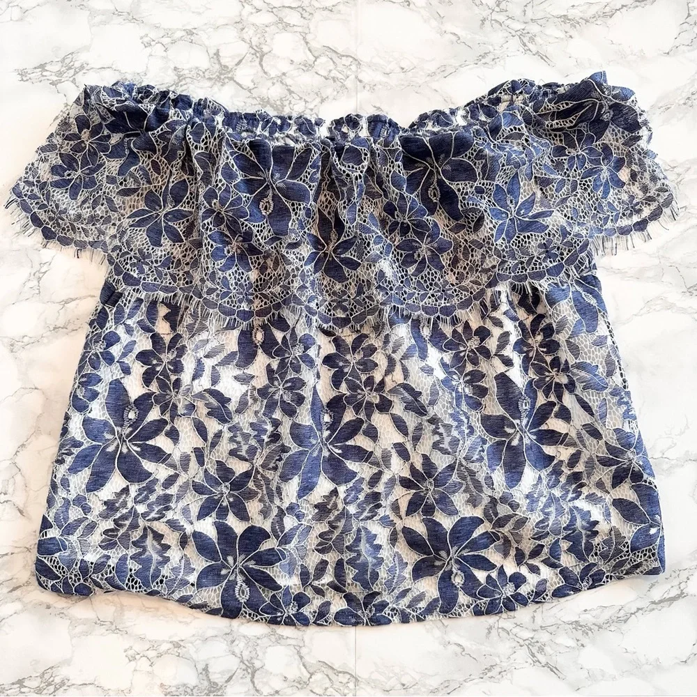 Code Mode | Off-Shoulder Lace Top - Picture 8 of 11